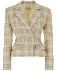 Magda Butrym - Embroidered Cotton Blazer - Lyst
