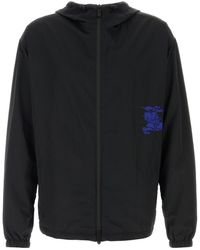 Burberry - Giubbino in nylon nero - Lyst