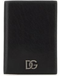 Dolce & Gabbana - Black Leather Passport Holder - Lyst