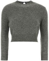 Jil Sander - Grey Wool Blend Sweater - Lyst