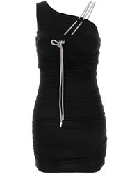 Off-White c/o Virgil Abloh - Mini abito in viscosa stretch nera - Lyst