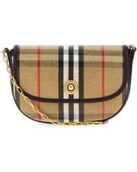 Burberry - Printed Canvas Small Highlands Crossbody Bag - Lyst
