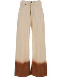 Alanui - Two-tone Denim Wide-leg Jeans - Lyst