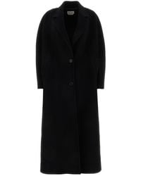 McQueen - Wool Blend Oversize Coat - Lyst