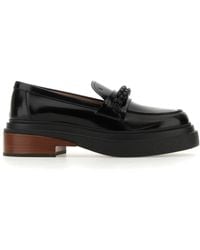 Tod's - Mocassini in pelle nera - Lyst