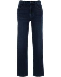 Mother - Blue Stretch Denim The Mid Rise Rumbler Jeans - Lyst