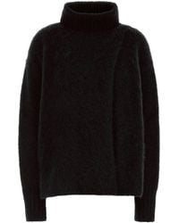Uma Wang - Black Stretch Alpaca Blend Sweater - Lyst