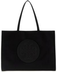 Tory Burch - Borsa shopping Ella in nylon nero - Lyst