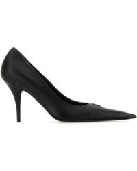 Balenciaga - Leather Avenue Bb Editor 90 Pumps - Lyst
