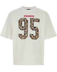 DSquared² - White Cotton Oversize T-shirt - Lyst