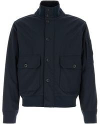 C.P. Company - Giubbino in poliestere stretch blu navy - Lyst