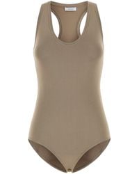 Ferragamo - Salvatore Dove Stretch Viscose Blend Bodysuit - Lyst