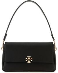 Tory Burch - Black Leather Small Charlie Shoulder Bag - Lyst