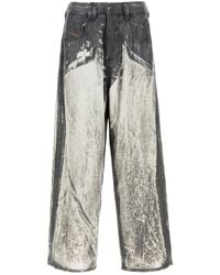 DIESEL - Loose Mid Rise Jeans - Lyst