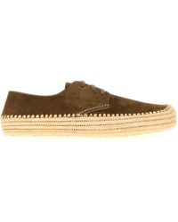 Loewe - Scarpe stringate Rio in pelle scamosciata marrone - Lyst