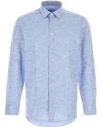 Etro - Floral Cotton Jacquard Shirt - Lyst