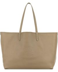 Burberry - Cappuccino Leather Shopping Bag - Lyst