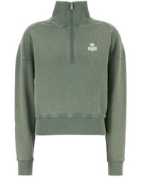 Isabel Marant - Sage Green Cotton Blend Ross Sweatshirt - Lyst