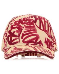 DSquared² - Printed Denim Rebel Hibiscus Baseball Cap - Lyst