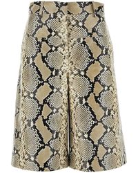 Jil Sander - Leather Shorts - Lyst