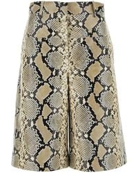 Jil Sander - Leather Shorts - Lyst