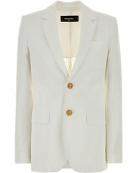 DSquared² - Solid Notched Lapel Jacket - Lyst