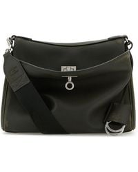 Balenciaga - Borsa a tracolla Rodeo Messenger piccola in pelle verde scuro - Lyst