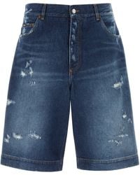 Dolce & Gabbana - Denim Bermuda Short - Lyst