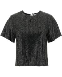 GIUSEPPE DI MORABITO - Embellished Viscose T-shirt - Lyst