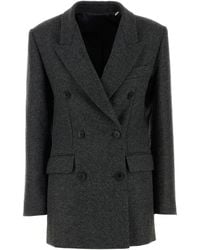 Isabel Marant - Dark Grey Wool Isidora Blazer - Lyst