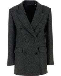 Isabel Marant - Dark Grey Wool Isidora Blazer - Lyst