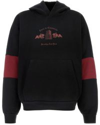 Willy Chavarria - Black Cotton Oversize Sweatshirt - Lyst