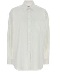 Moschino - Stretch Poplin Shirt - Lyst