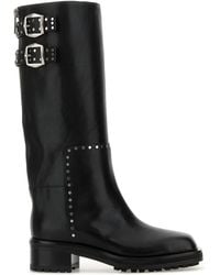 Jimmy Choo - Brooklyn Studded Leather Boots - Lyst