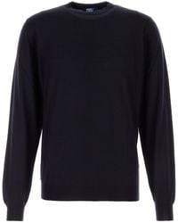 Fedeli - Midnight Blue Wool Argentina Sweater - Lyst