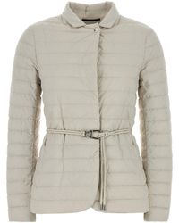 Moorer - Chalk Nylon Blend Lanzada Down Jacket - Lyst