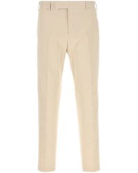 PT Torino - Pantalone in cotone stretch sabbia - Lyst