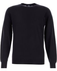 Fedeli - Midnight Blue Wool Sweater - Lyst