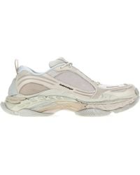 Balenciaga - Chalk Canvas And Rubber Triple S.2 Sneakers - Lyst