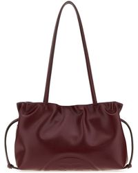 Tory Burch - Burgundy Synthetic Leather Small Ella Shoulder Bag - Lyst