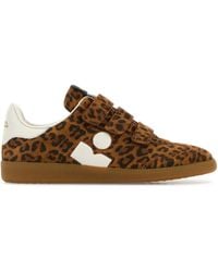 Isabel Marant - Sneakers in pelle scamosciata stampata - Lyst