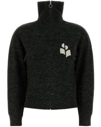 Isabel Marant - Melange Stretch Viscose Blend Koxy Cardigan - Lyst