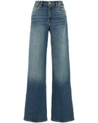 7 For All Mankind - Jeans dalla gamba ampia Lotta in denim stretch - Lyst