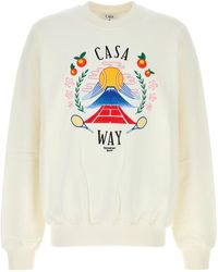 CASABLANCA - Casa Way Mountain Felpe Bianco-Uomo - Lyst