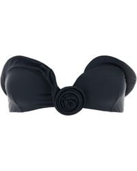 Magda Butrym - Denim Blue Stretch Nylon Bikini Top - Lyst