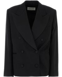 Dries Van Noten - Black Wool Blend Bosea Blazer - Lyst