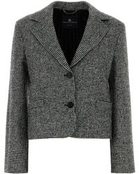 Ermanno Scervino - Embroidered Wool Blend Blazer - Lyst