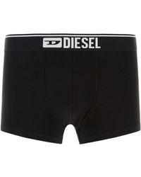 DIESEL - Set di boxer in cotone stretch nero - Lyst
