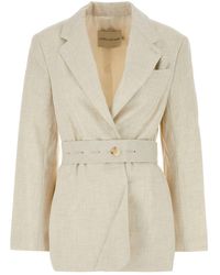 Camilla & Marc - Sand Stretch Polyester Blend Floris Blazer - Lyst
