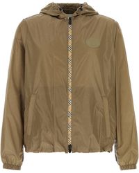 Burberry - Logo Hooded Jacket - Lyst